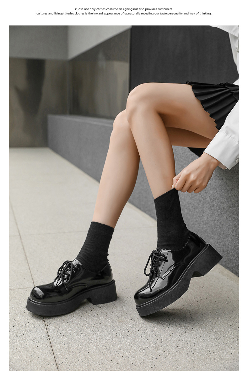 ShoeVault Large Leather Couple Style Japanese Short Boots 2025 Spring New Derby High Appearance Teen Boys Shoes Dropshipping_voghion.com