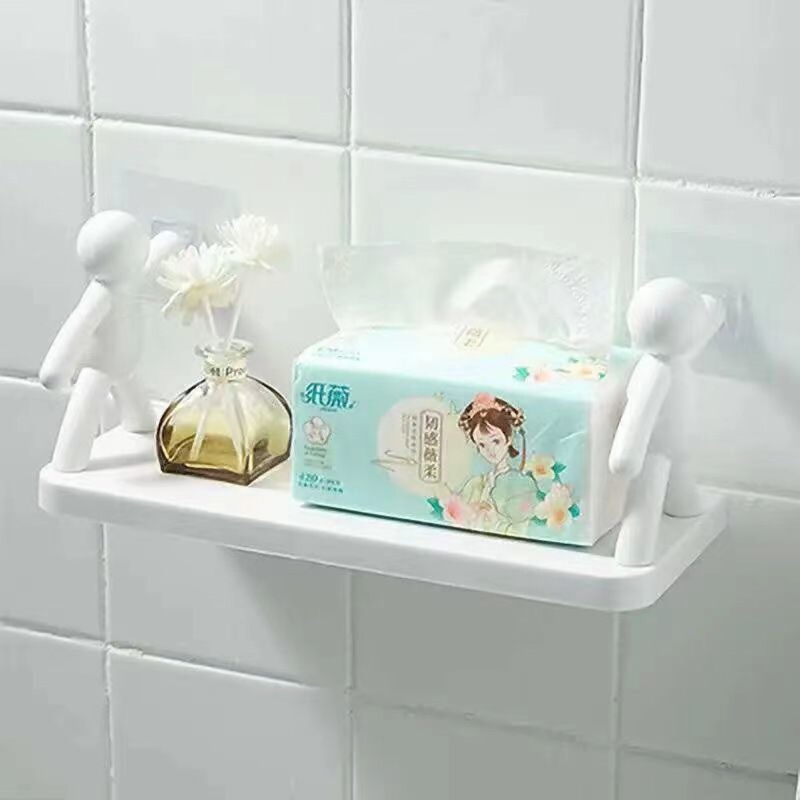 小人棚壁掛け穴なし浴室化粧品収納棚キッチン調味料缶整理棚家庭用収納|undefined
