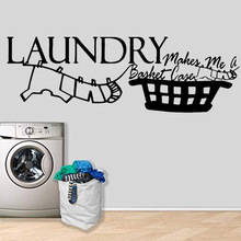 LAUNDRY makes me洗衣房衣服篮子wall decor跨境亚马逊ebayDW7599