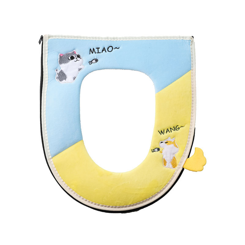 Cojín del asiento del inodoro del hogar Four Seasons Universal cubierta del inodoro gran invierno engrosada cojín del asiento del inodoro cojín