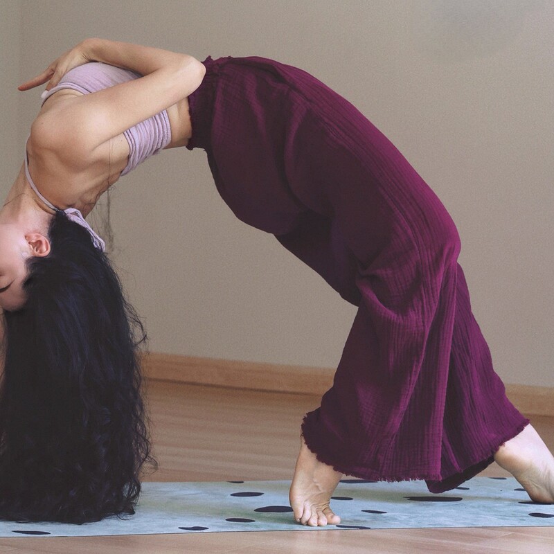 New Style Loose Solid Color Yoga Pants for Women Fitness Straight Wide-Leg Pilates Slimming Long Pants