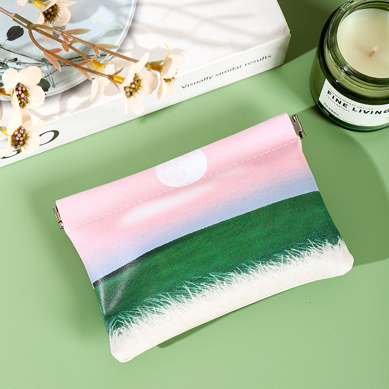 Pintura al por mayor creativa de estilo auriculares con cable bolsa de monedas bolsa de almacenamiento bolsa de bala bolsa de gafas portátil bolsa de almacenamiento