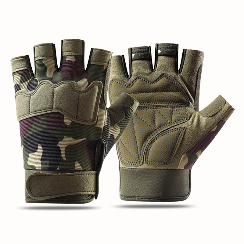Tactical Half-finger Gloves Men, Suitable Outdoor Sports, Spring And Summer Cycling, Non-slip, Training, Fitness,_desvips.com