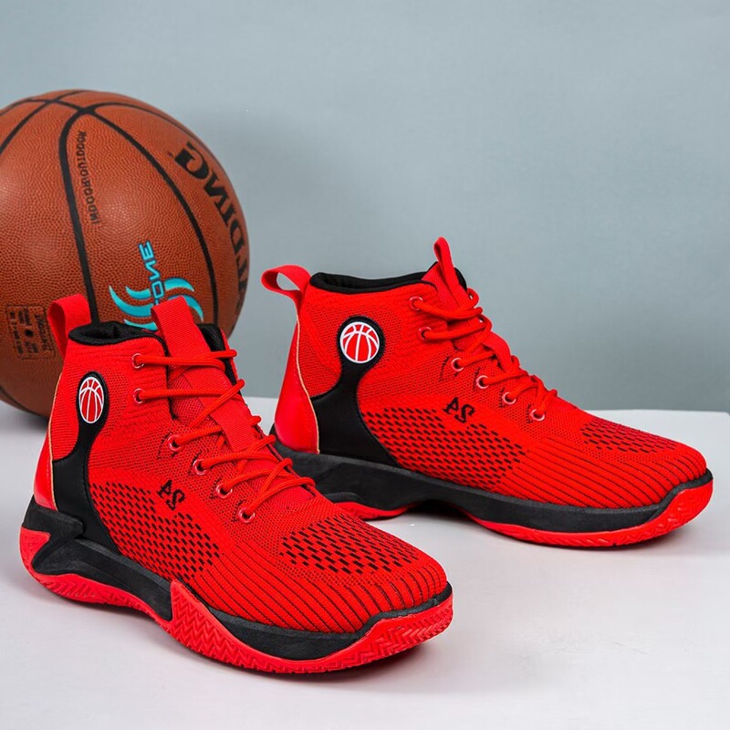 Outdoor Basketball Shoes Cross-Border Mesh Trendy Thick-Soled Running Shoes with Rebound Mid-Top Spring and Summer Casual Sports Shoes for Men Outdoor Basketball Shoes Cross-Border Mesh Trendy Thick-Soled Running Shoes with Rebound Mid-Top Spring and Summer Casual Sports Shoes for Men