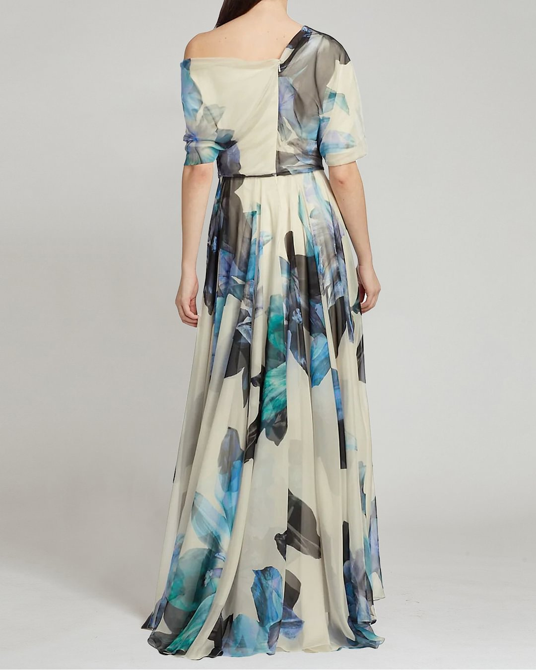 2025 Cross-Border Summer New European And American Bohemian Vacation Style Lace-Up Lolita Flared Printed Dress_ecoleips.com