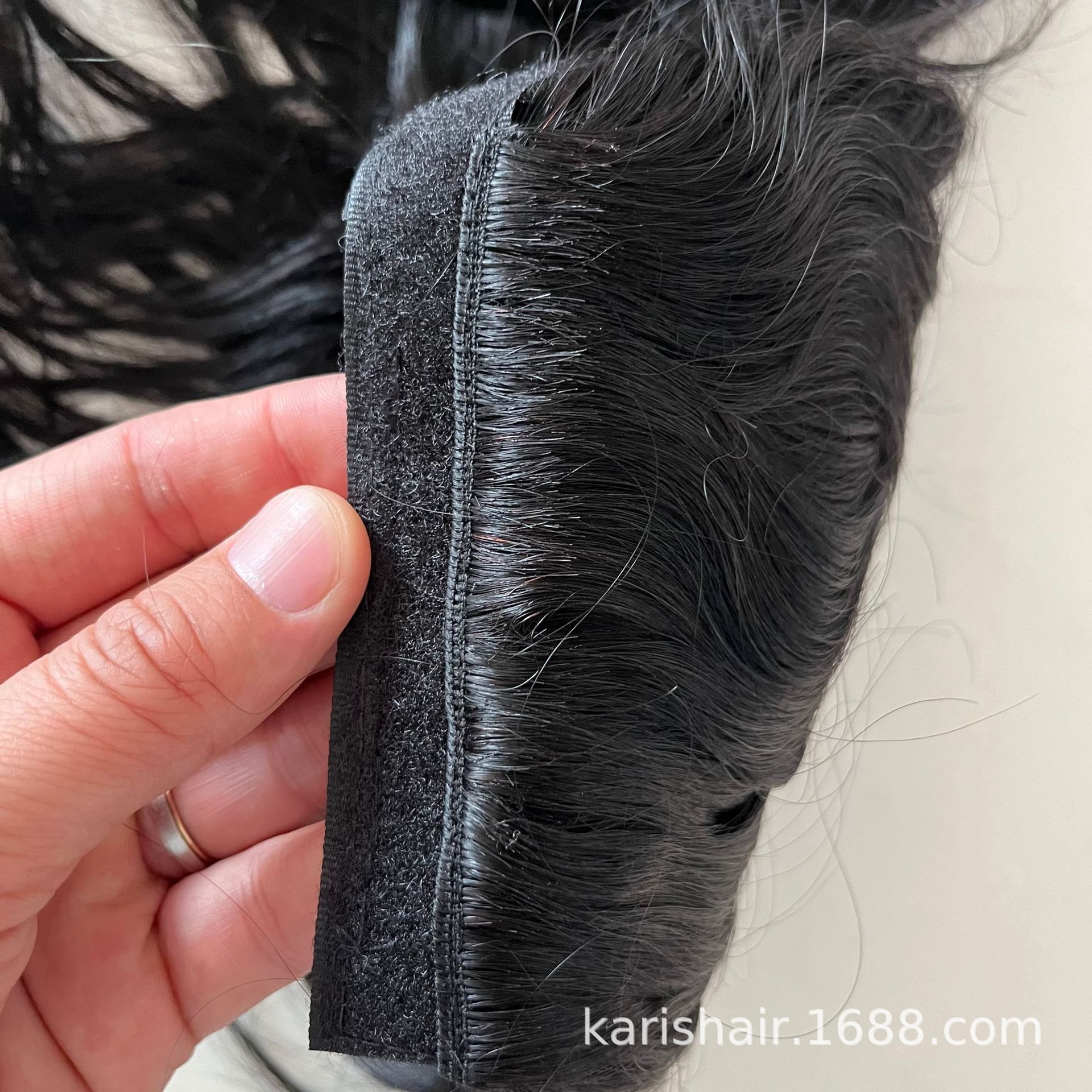 Velcro, cabello humano, cabello real, cabello de cola de caballo, cabello real, cabello de cola de caballo, peluca de caballo