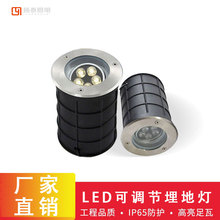 led地埋灯嵌入式地灯射灯酒店广场防水灯户外不锈钢埋地灯照明24v