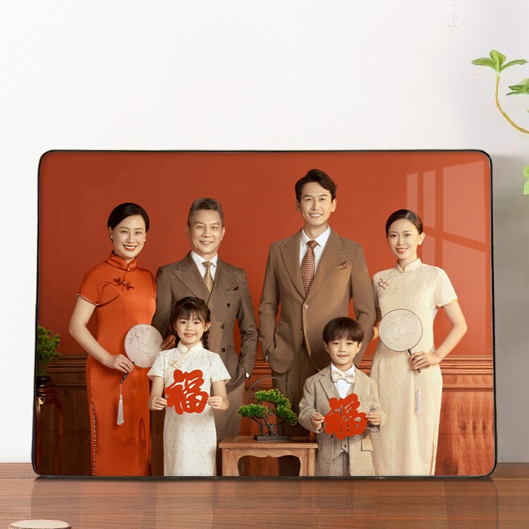 Print Photos for Family Portrait Frames, Wedding Photos Enlargement, Wall Hanging Metal Display Stand Customization