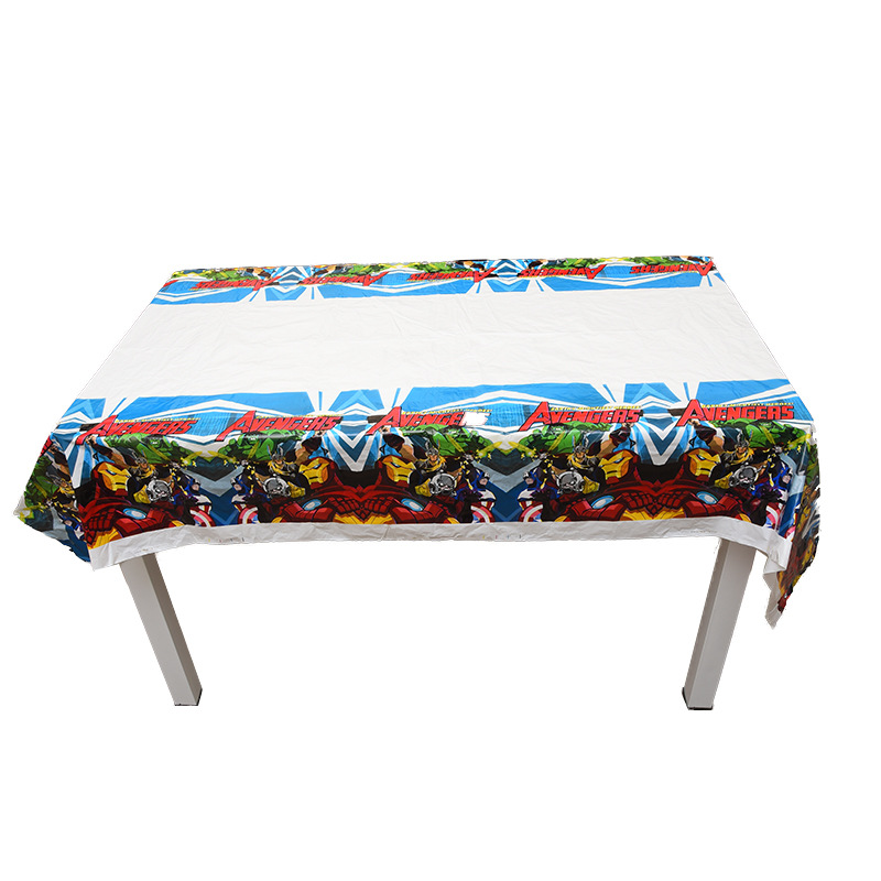 Mantel de Fiesta Desechable de PE Rectangular para Cumpleaños, Decoración de Picnic, Mantel de Plástico de una Sola Pieza con Diseño Temático
