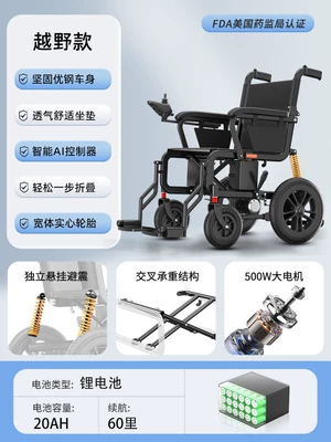 Sidel Electric Wheelchair Intelligent: Qatlanan elektrik velosipedlər - off-road-model-20a-lithium-battery-60-miles-upgraded-dual-shock-absorption