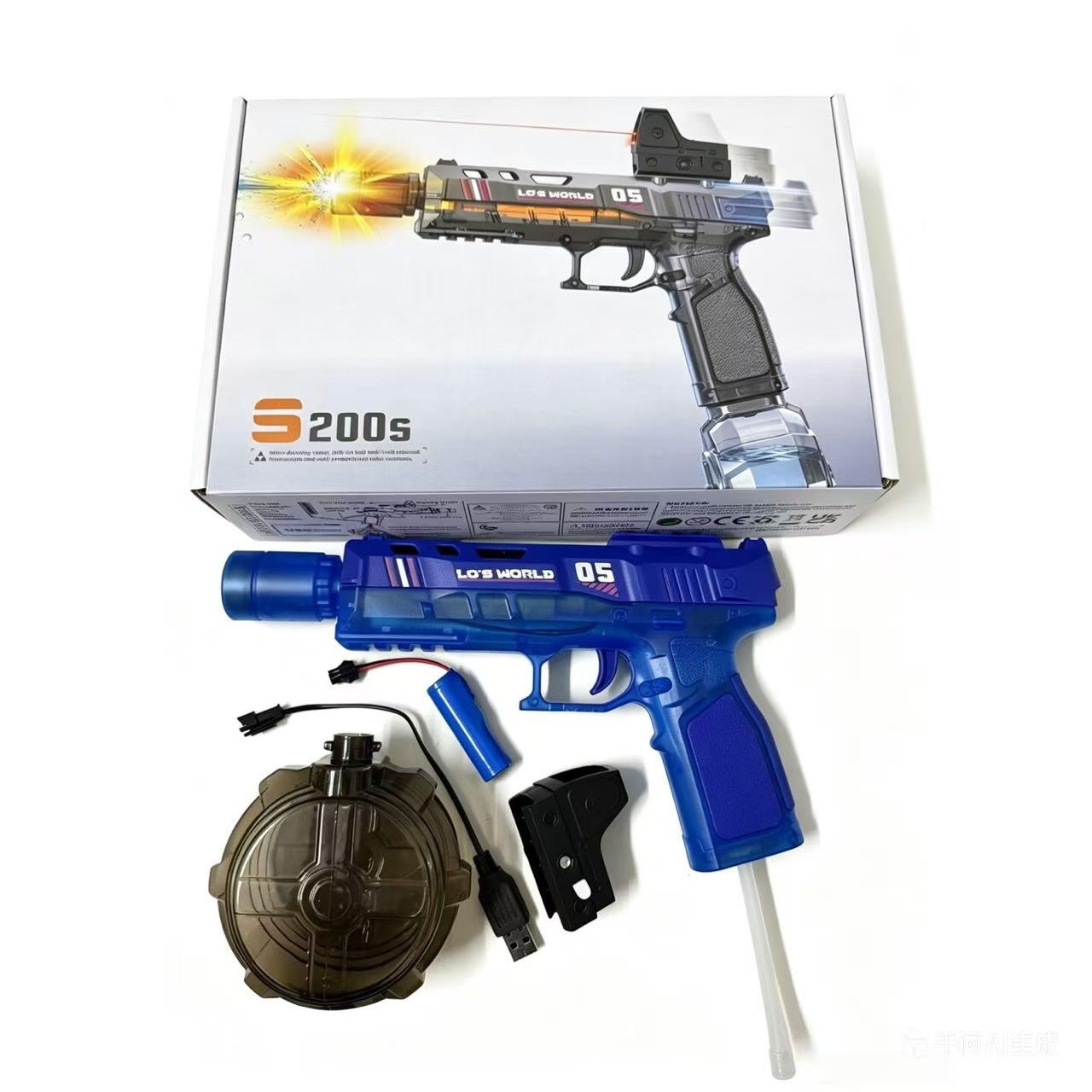 Pistola de agua eléctrica de descarga continua de Victor con mano de absorción automática de agua de pulso de alta capacidad