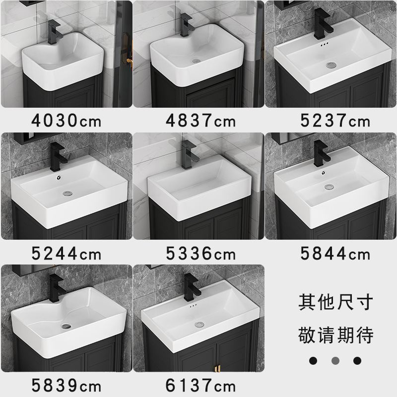 Pequeño apartamento baño gabinete negro lavabo combinación espejo gabinete lavabo baño inodoro mini