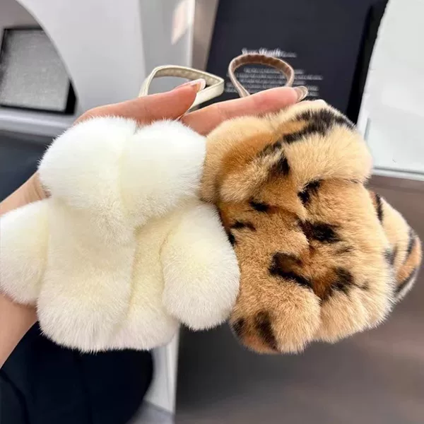 Rex Rabbit Fur Small Clothes Cute Plush Bag Pendant Women's High-end Sense Mao Mao Bag Pendant Gift Car Key Pendant