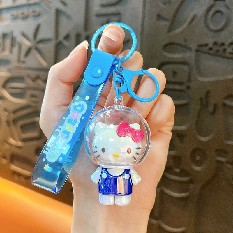 漫画スペースカピバラ電気メッキカピバラキーホルダーかわいいバッグペンダント人形カップルペンダント小さなギフト|undefined