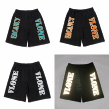 大V潮牌反光烟雾天使印花FRIENDS陈冠希潮流高街FOG五分短裤ZGPB