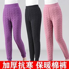 保暖裤女士加绒加厚春夏德绒发热棉裤内穿校服打底棉裤绒裤妈妈裤