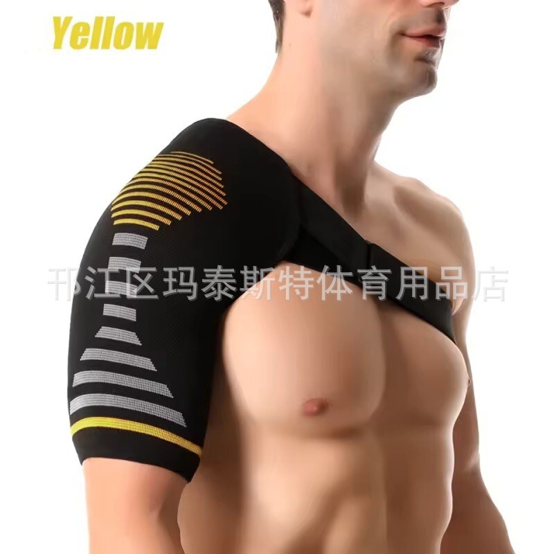 ニットスポーツストラップ肩の肩のフィットネスの捻挫を保護します。固定加圧関節の保護具は弾力帯を調節できます。|undefined