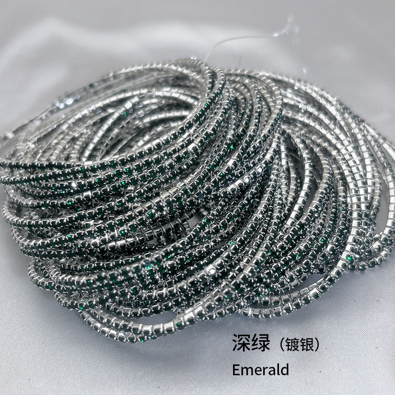 JB3132S-EM 실버 도금 다크 그린