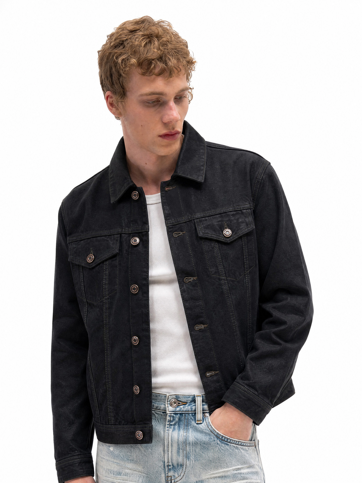 MADEEXTREME Waxed Moleskin Loose Jacket