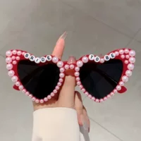 Новый стиль любви с жемчужиной BRIDE TOBE персонализированные модные солнцезащитные очки свадебные аксессуары для волос фото вогнутая форма солнцезащитные очки