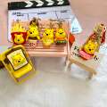 Novo Winnie the Pooh chaveiro bonito urso donut saco de batata frita pingente carro chaveiro pequeno presente 4
