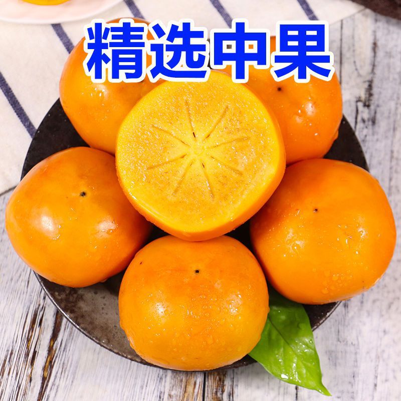 goods in stock Shanxi Persimmon fresh Season fruit Season chocolate Persimmon wholesale One box 1-10 Jin