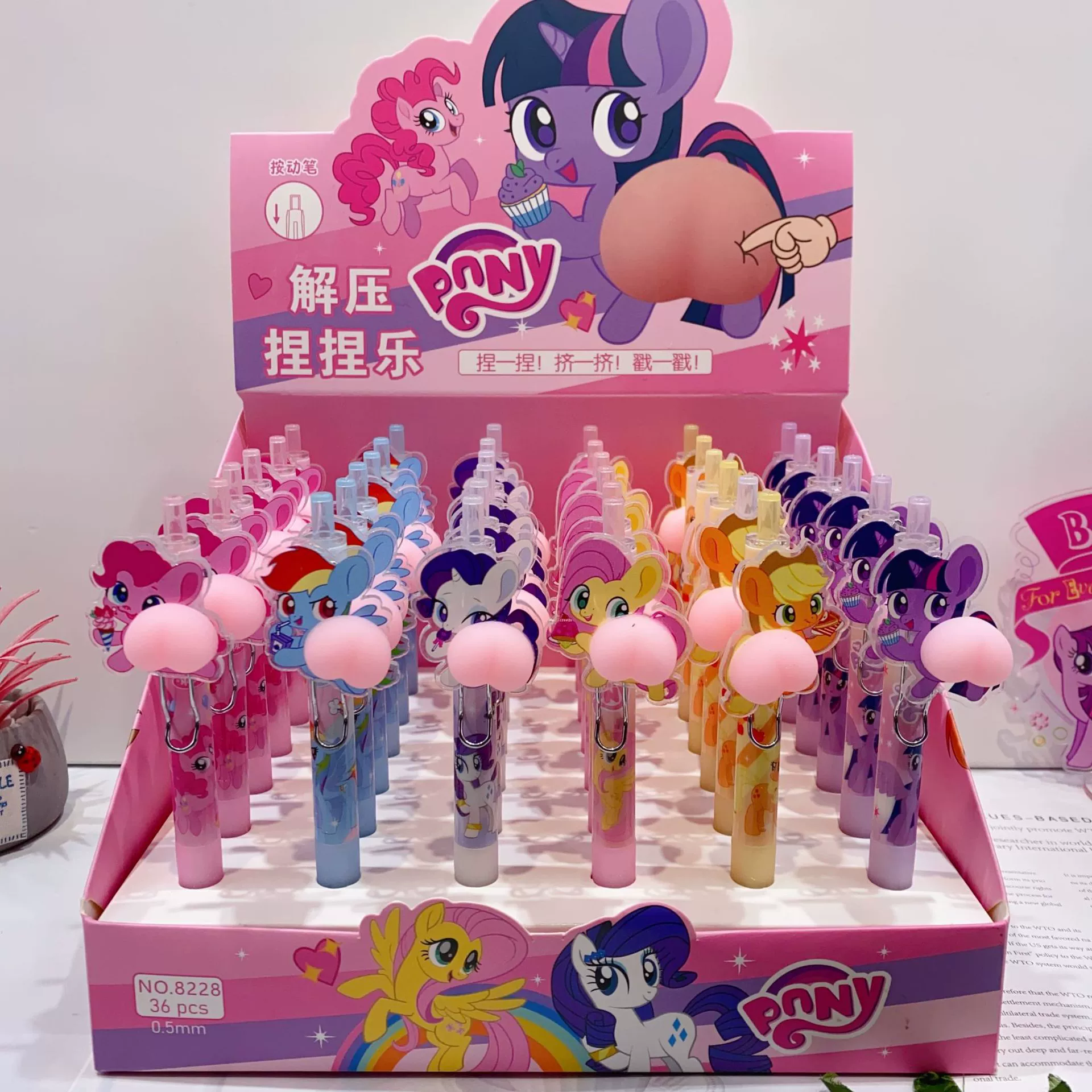 卡 cartoon slime for buttock skin, cute rollerball pen, new collection, anti-stress