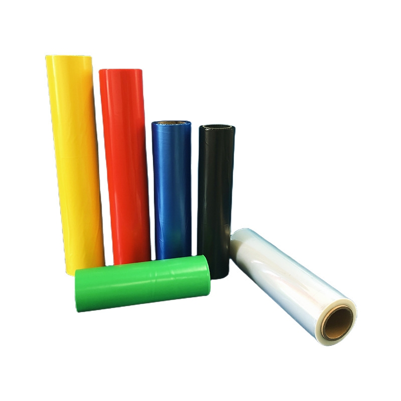 La fábrica de origen suministra película de color PE para cajas de bebidas, película termorretráctil, película estirable de color, película estirable empaquetada