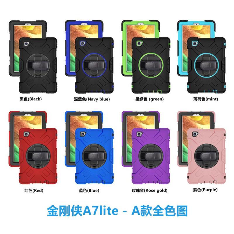 Aplicable a la funda protectora de la tableta de Apple Samsung con la caja protectora de la tableta del silicón air5 DE LA anti-caída de la ranura tres de la pluma con el soporte