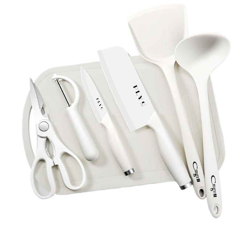 2 - en - 1 bebé conjunto completo de cuchillo de cerámica de corte, cuchillo de cocina, cuchillo de cocina, herramienta de tablero de cocina, alimentos suplementarios para bebés