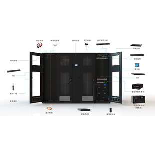 Intelligent Integrated Computer Room Cabinet Intelligent Micro-Environment Monitoring Dynamic Environment Monitoring 3D Visual Large-Screen Display