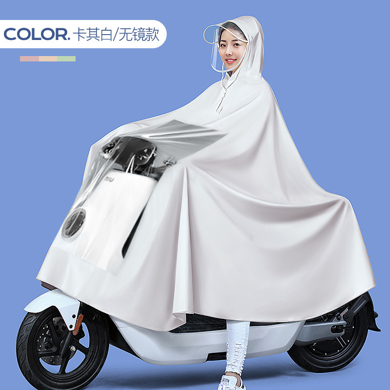 Raincoat motor eléctrico mayorista engrosado alargado raincoat bicicletas batería de adultos raincoat motocicleta doble raincoat
