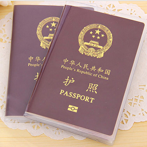 Passport cover travel passport holder document bag frosted transparent passport cover document passport protective cover passport holder