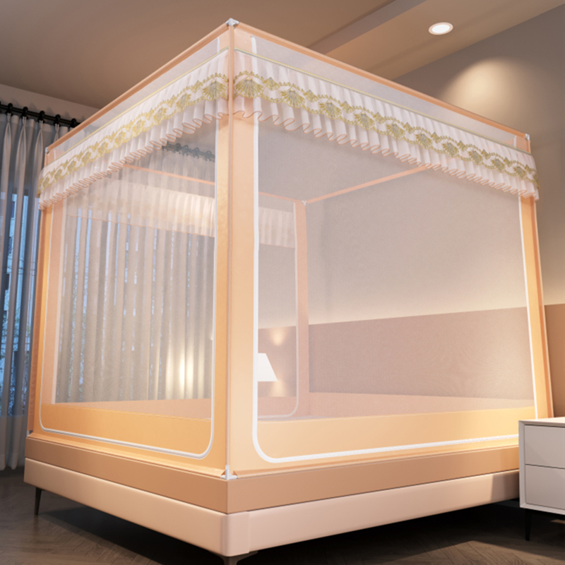 Antibacterial Children's Baby Anti-Fall Mosquito Net High-End Home Bedroom Installation-Free Mongolian Yurt Thickeneded 2025 New Fence