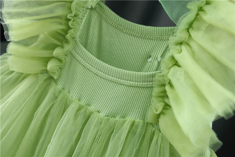 Elegant Süß Einfarbig Baumwolle Mädchen Kleider display picture 4