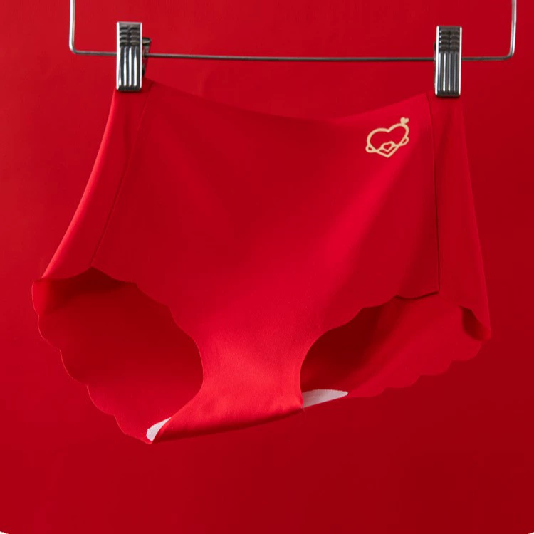 2024 Новый год, праздничный год рождения, большое красное женское нижнее белье для студентов, подростков, подростков, детские шорты A112