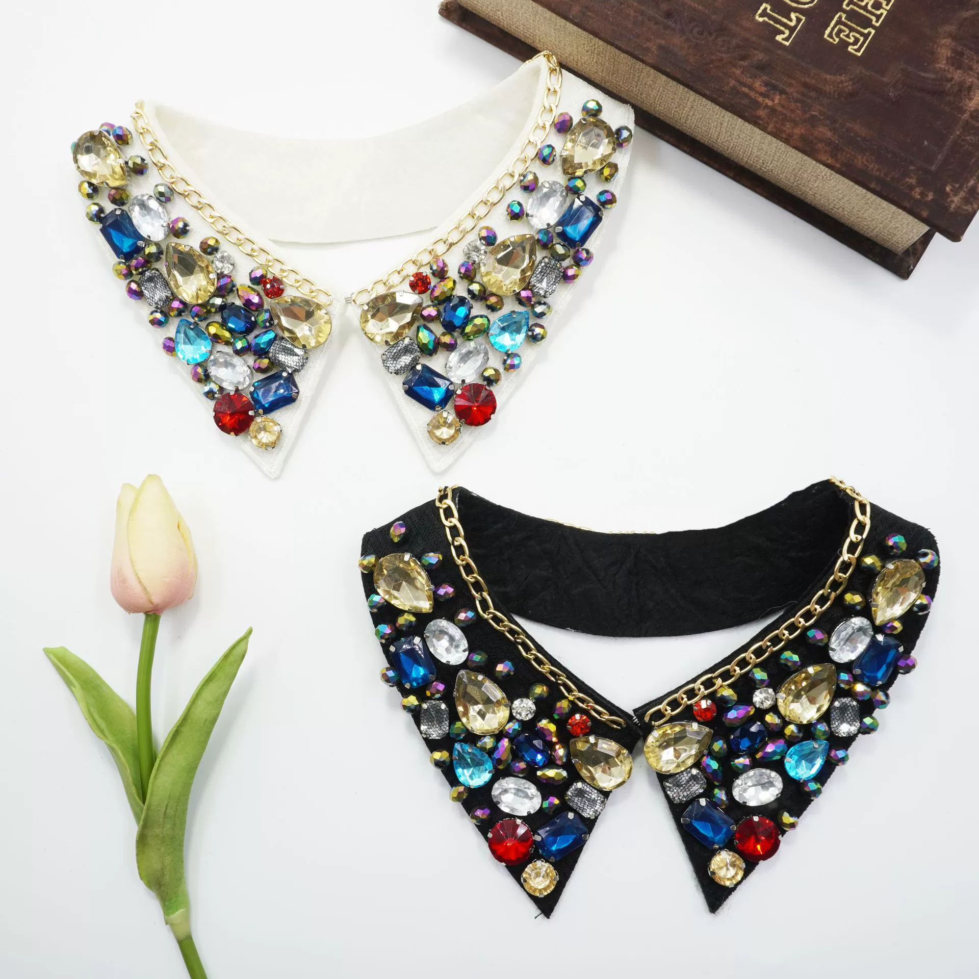 Европейские и американские трансграничные новые красочные стразы национальные искусные воротники