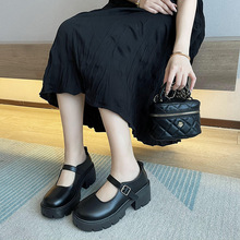 玛丽珍日系小皮鞋女韩版时尚复古英伦风厚底圆头2024新款夏季薄款
