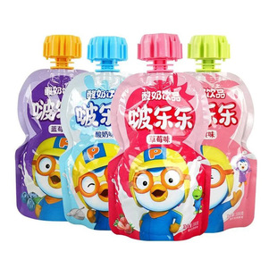 Pororo Yogurt Drink 100ml Strawberry Flavored Yogurt Flavored Peach Flavored Blueberry Flavored Lactic Acid Bacteria Drink