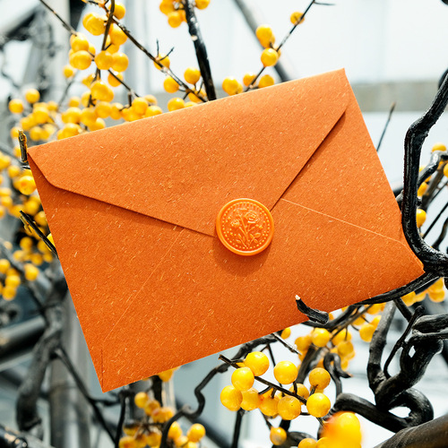 Retro grass scented paper INS white color postcard envelope invitation greeting card envelope wholesale