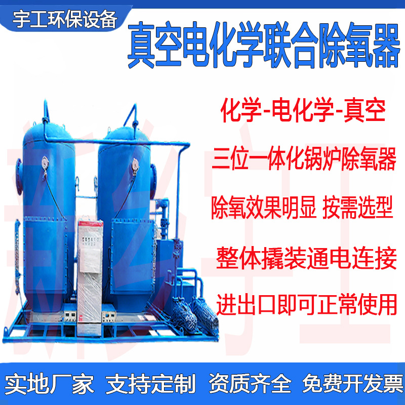 化学电化学真空三位一体除氧器锅炉真空电化学联合除氧器系统设备