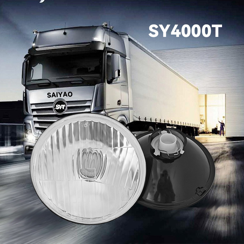 Sy4000T 5.75inch Round Semi-Enclosed Lamp 5inch Round Lamp Headlight Modified Headlight H4 Headlight Front Headlight