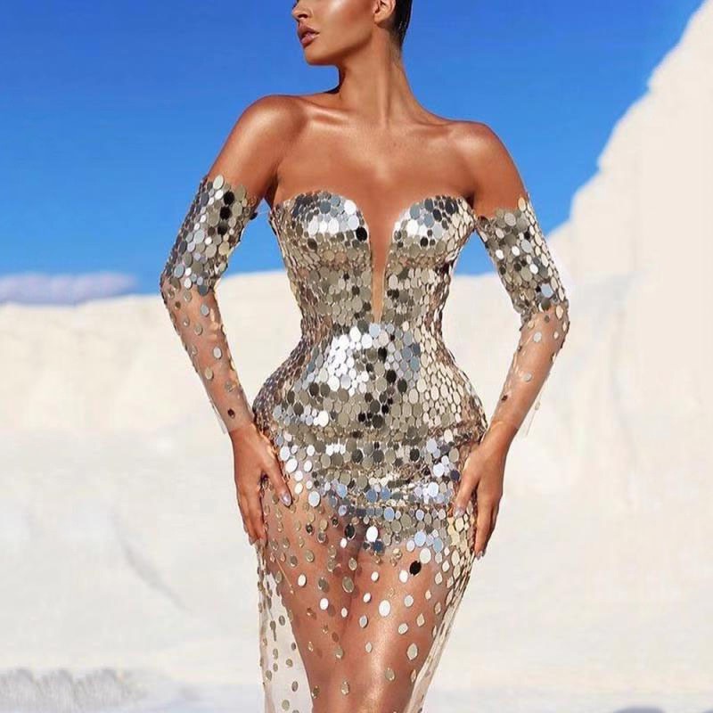Vestido de Noche Elegante y Gracioso para Mujer, Estilo Hada, para Reuniones Anuales, Primavera 2025