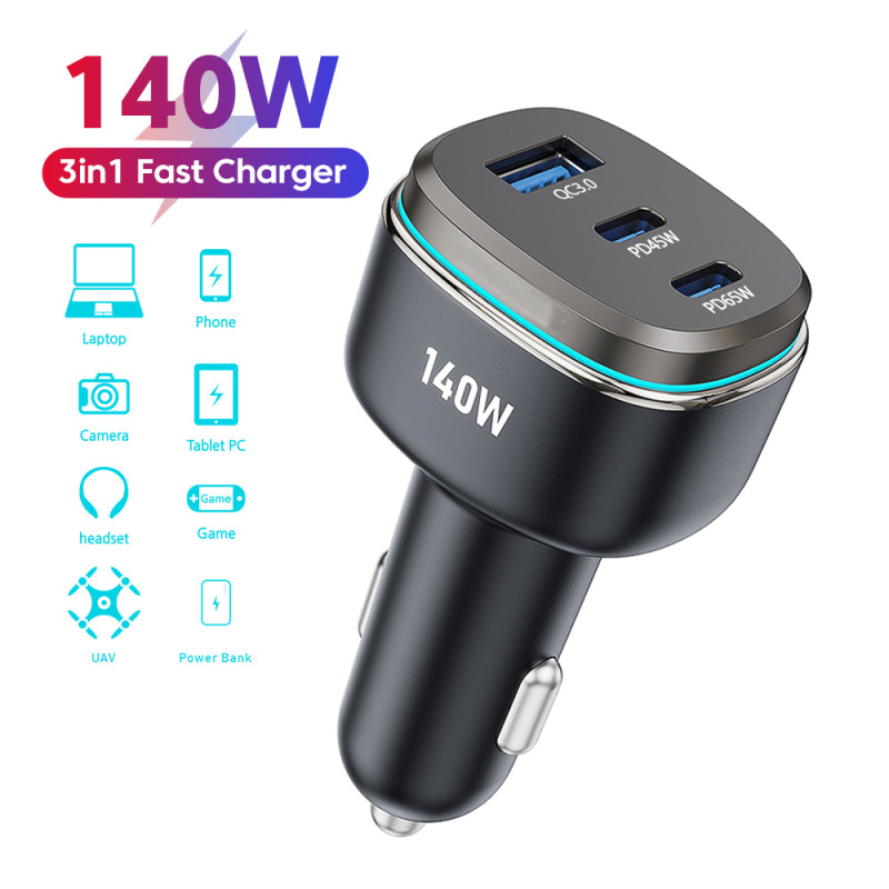 New 140W Car Charger Pd65W Step-Up/Down Converter Laptop Super Fast Charging 3.0 Car Charger Pps65W New 140W Car Charger Pd65W Step-Up/Down Converter Laptop Super Fast Charging 3.0 Car Charger Pps65W