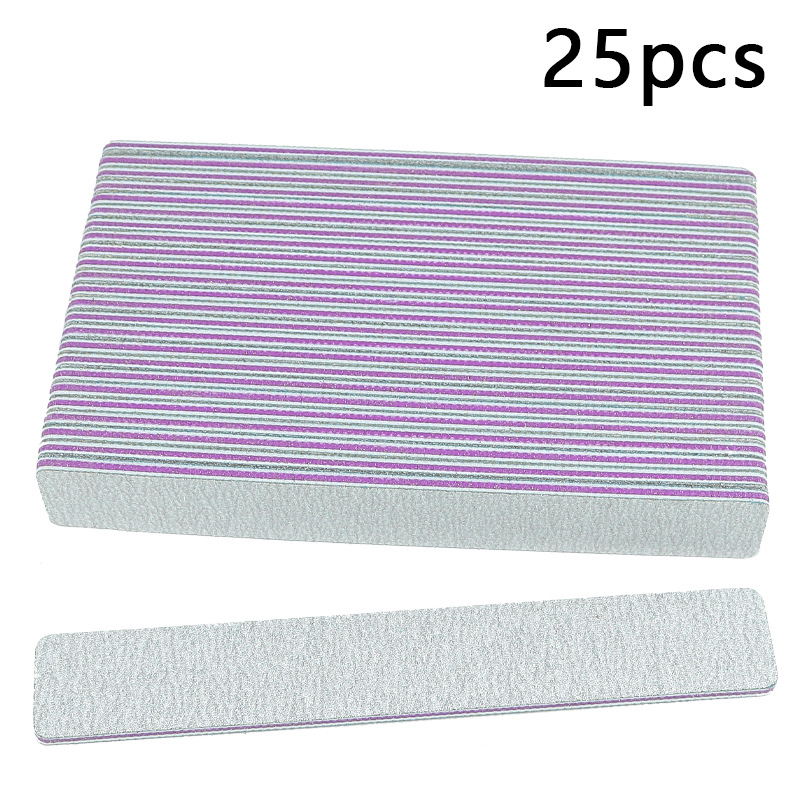 Cross-border nail grinding bar, nail sanding tool, nail grinding tool, dual-sided nail file, purple core grinding bar, wholesale