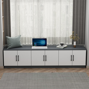 Home Bay Window Cabinet Storage Cabinet Simple Floor Cabinet Low Cabinet Can Sit on the Window Sill Cabinet Storage Cabinet Anti-Scratch Storage Cabinet Cabinet Dropshipping