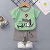 Children's T-shirt suitable for men and women, shorts, set, clothing, children's clothing, 2021 collection