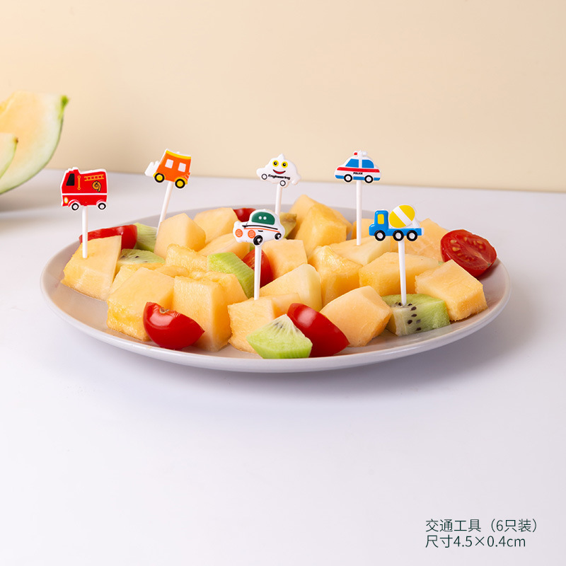 새 차 과일 포크