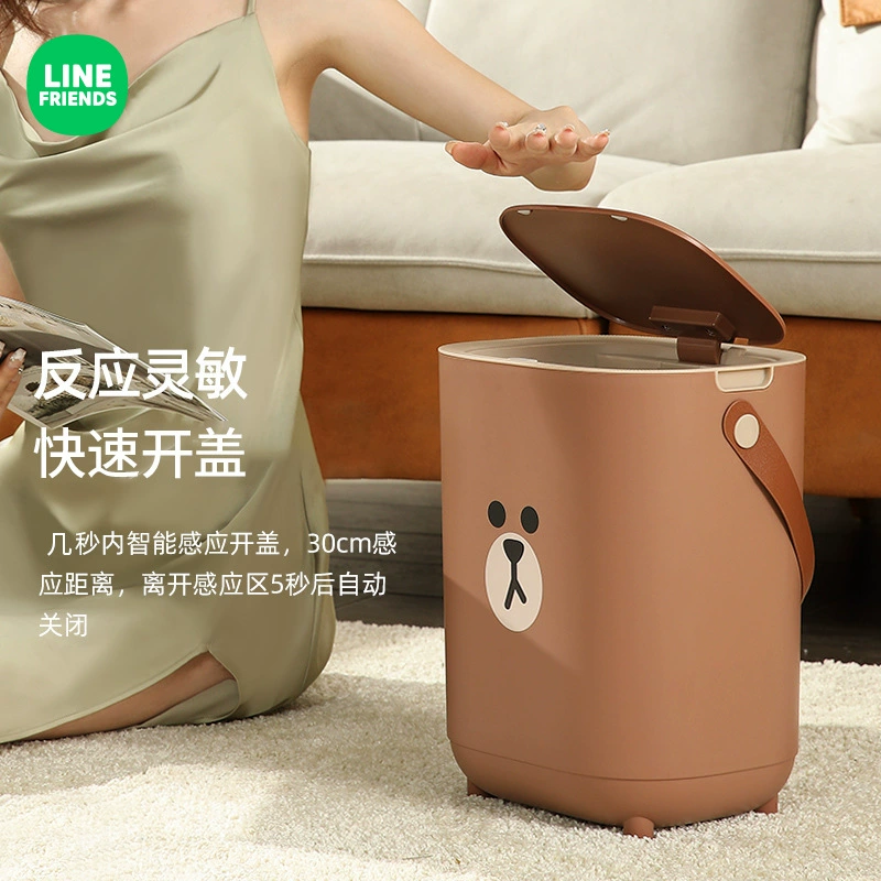 Electric induction smart garbage can for living room, fully automatic