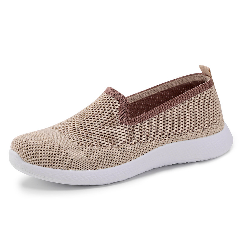Zapatos de verano para mujer nuevo estilo de todo fósforo suela suave zapatos individuales comercio exterior zapatos de mujer zapatos de red al por mayor zapatos de madre transpirables